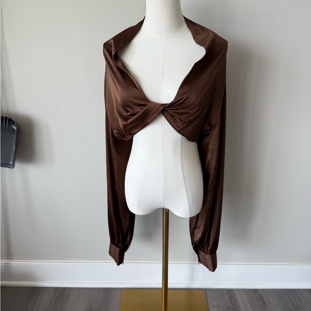 Fashion Nova Brown Crop Top